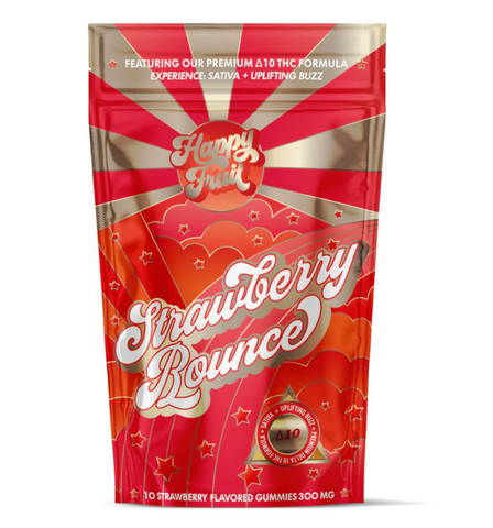 Strawberry Bounce delta-10 THC Gummies