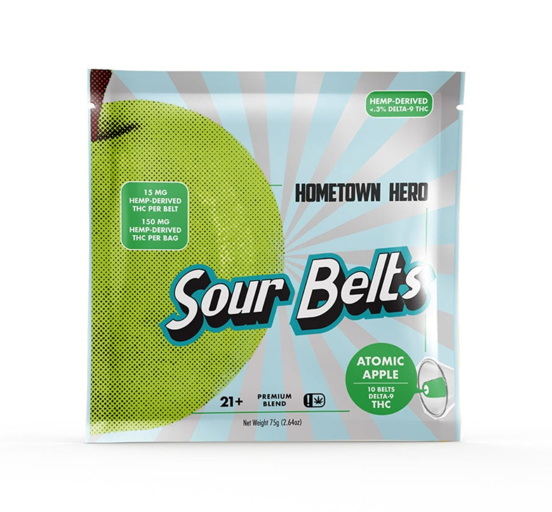 Hometown Hero Atomic Apple Sour Belts