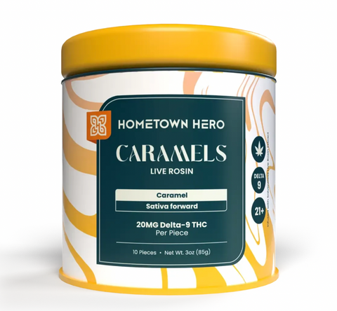 Hometown Hero Delta-9 THC Caramels