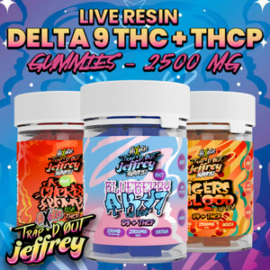 Hixotic - Trap'd Out Jeffrey Gummies D9 + THCP 2500mg