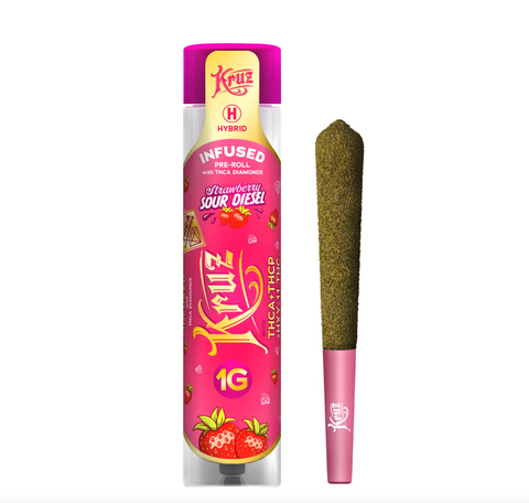 Sour Strawberry Diesel Pre Roll 1 gram