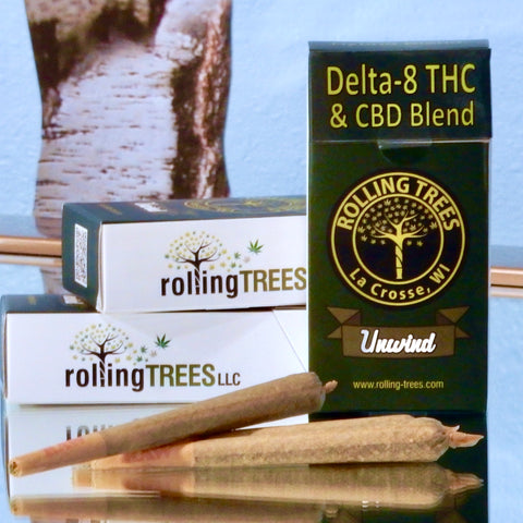 Rolling Trees "Unwind" Delta-8 THC pre-roll (Singles or 10-pack)