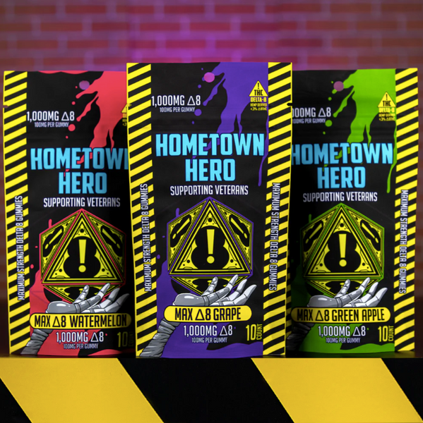 Hometown Hero Max Delta-8 Gummies (1,000mg)